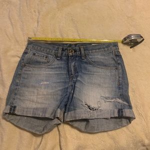 Rag and bone distressed denim cut offs shorts 26